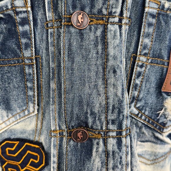 Cleveland Cavaliers UNK NBA Heritage America Denim Vest XL - Picture 11 of 16